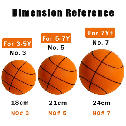 Silent Basketball Size 7 Squeezable Mute Bouncing Basketball Indoor Silent Ball Foam Basketball 24Cm Bounce Football Sports Toys