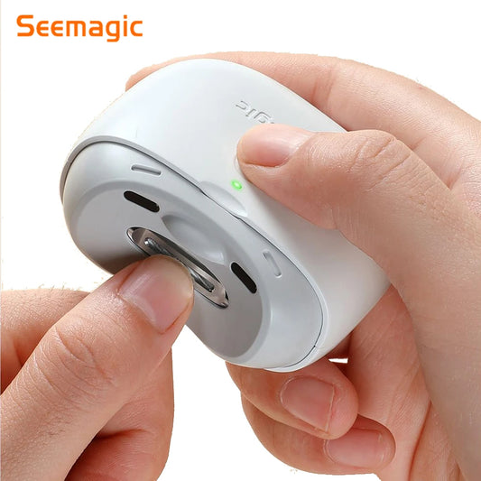 Electric Nail Clipper Pro with Touch Start Infrared Protection LED Light Trimmer Cutter Head Tools